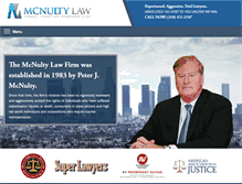 Tablet Screenshot of mcnultylaw.com